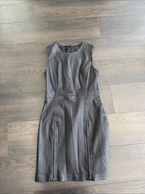 Theory Black Leather Dress 6